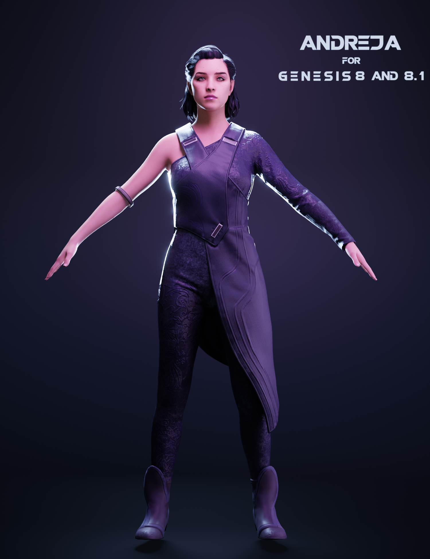 Andreja For Genesis 8 and 8.1 Female 1 Andreja For Genesis 8 and 8.1 Female